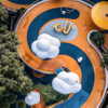 Резиновые гранулы EPDM, система желтого цвета